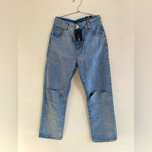 Fashion Nova Slouch Fit Jeans - Light Blue Wash